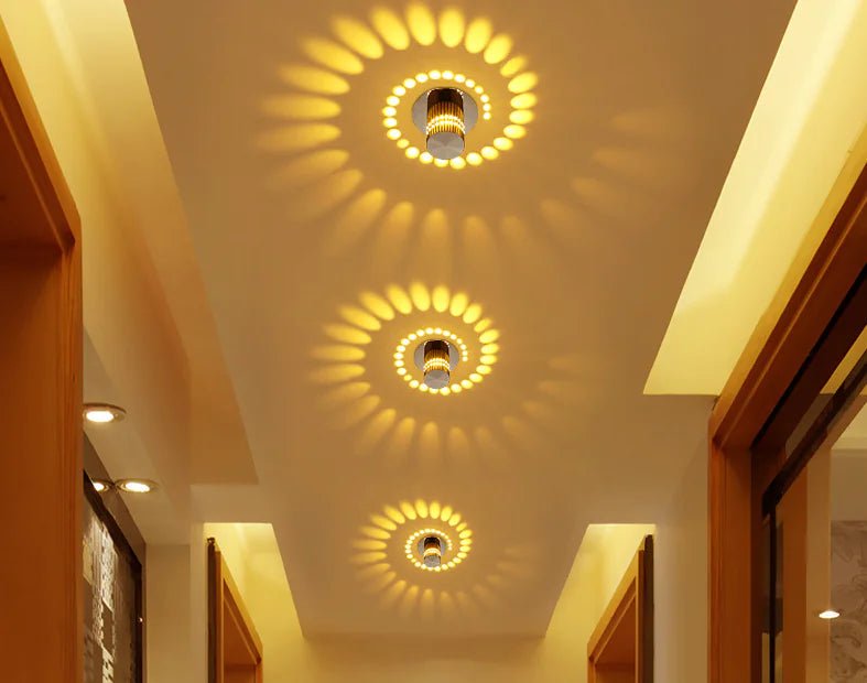 eenvoudige sfeervolle LED wandlamp (7 kleuren) - Triassure