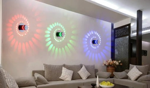 eenvoudige sfeervolle LED wandlamp (7 kleuren) - Triassure