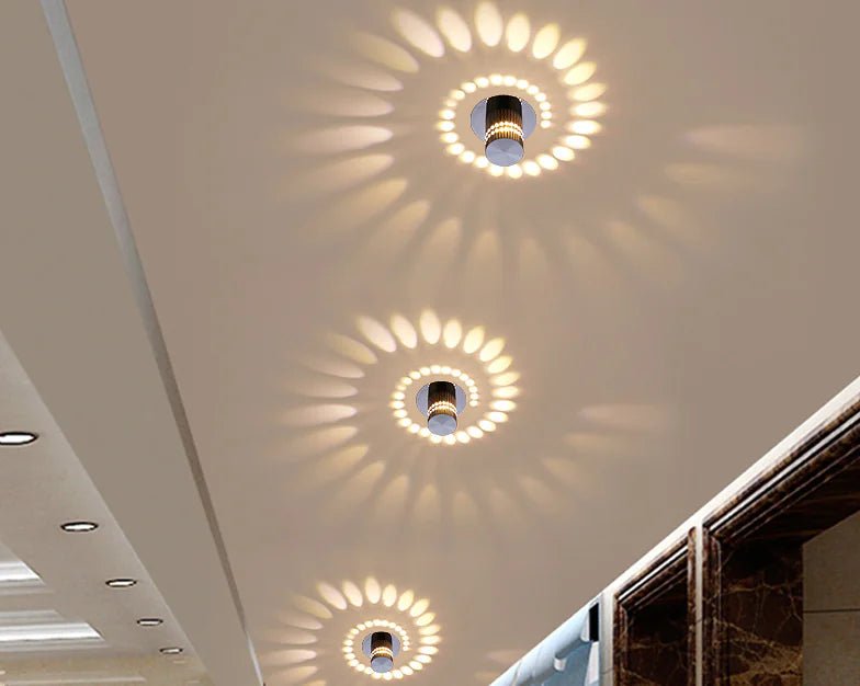eenvoudige sfeervolle LED wandlamp (7 kleuren) - Triassure