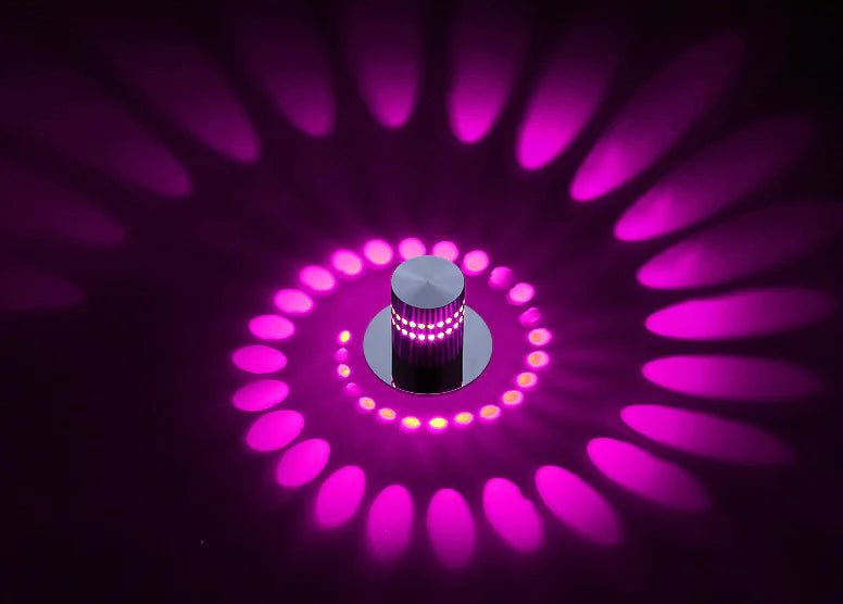 eenvoudige sfeervolle LED wandlamp (7 kleuren) - Triassure
