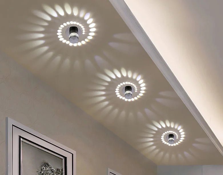 eenvoudige sfeervolle LED wandlamp (7 kleuren) - Triassure